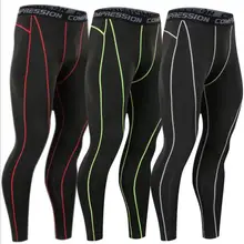 Новые беговые леггинсы мужские спортивные тренировочные быстросохнущие леггинсы баскетбольные эластичные леггинсы компрессионные фитнес девять
