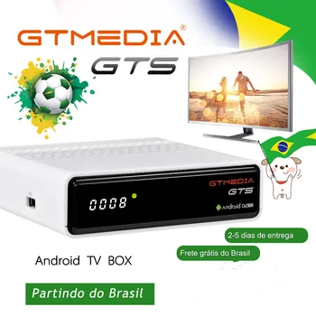 

GTmedia GTS Android Satellite Receiver Frete De Brasil DVB-S2 tv box brazil support full hd H.265 GTMEDIA GTS