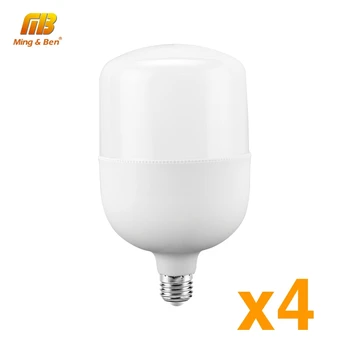 4 Stuks Led Lamp Gloeilamp Geen Flikkering 5W 10W 15W 20W 30W 40W 50W E27 220V Lampada Led Verlichting Voor Woonkamer Gang Thuis Lamp