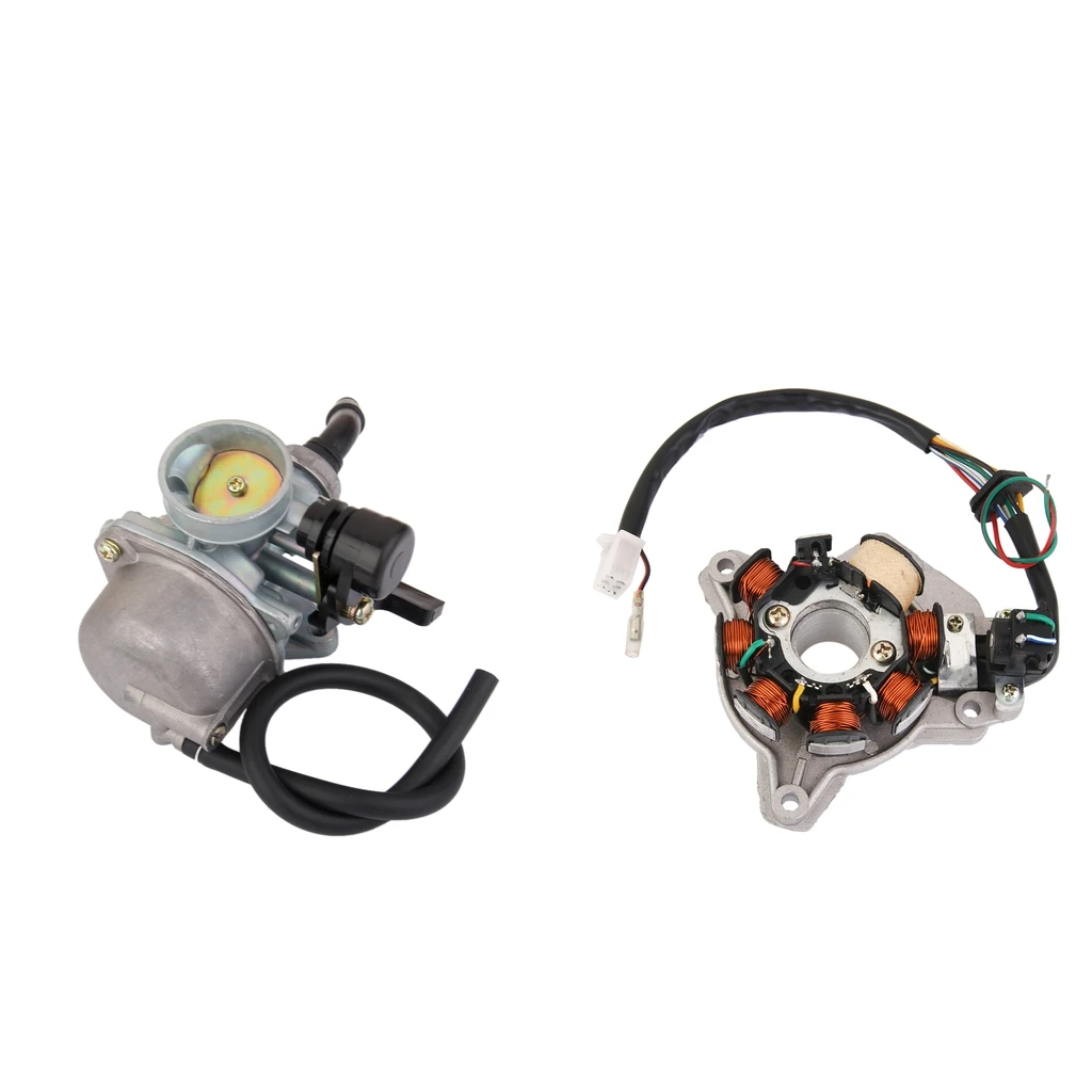 PZ19 Карбюратор CARB+ статор магнето для Honda ATV Pit Dirt Bike дроссель