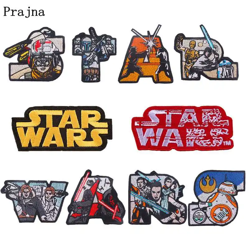 

Prajna Star Wars Patch Embroidered Patches For Clothing Iron On Patches On Clothes Stripes Stranger Things Patch Badges Applique