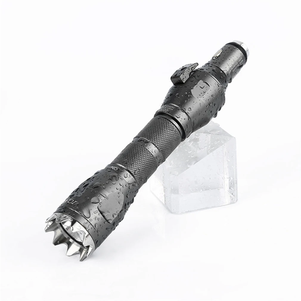 

Multifunctional 200LM Rechargeable Flashlight Portable 2200mAh Large Capacity Flashlights Professional Car Hammer Tool