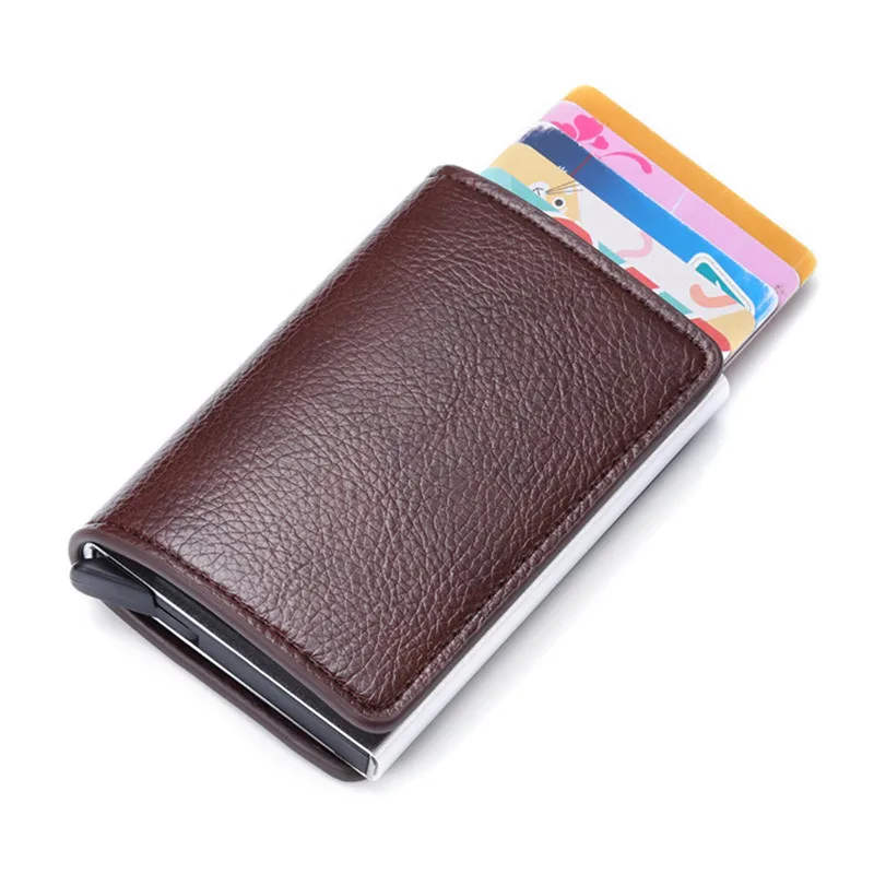 Bycobecy новый мужской кредитный держатель для карт s автоматический RFID кошелек