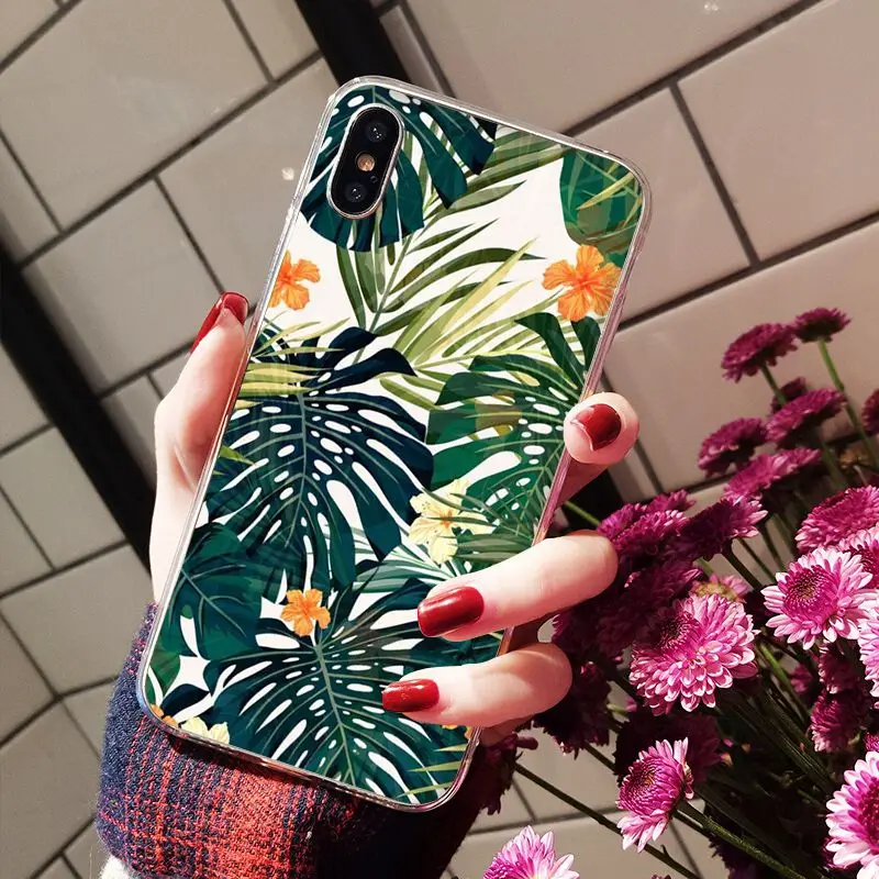 Palm tree Leaves Plant Flower pattern