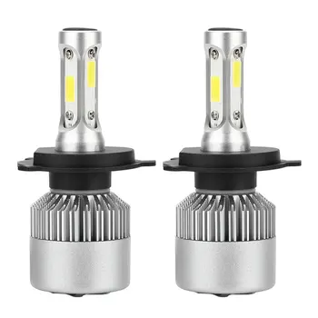 

2020 New 2pcs High Brightness Waterproof H4 Car LED Headlights 6000K with 360 Beam Angle with Efficient Cooling System