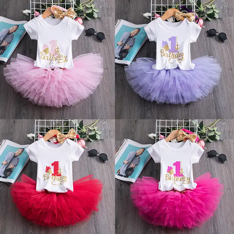 birthday clothes for 1 year old baby girl