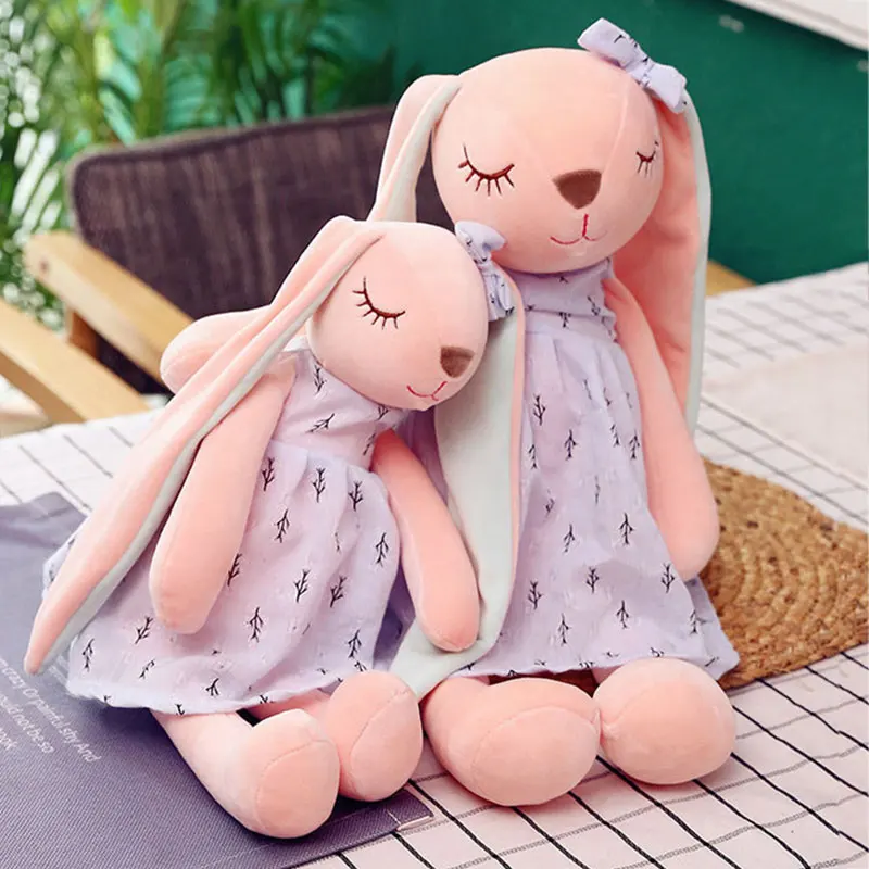 Cartoon Long Eared Bunny Plush Toys For Babies Small Stuffed Animals Children Toys Soft Appease
