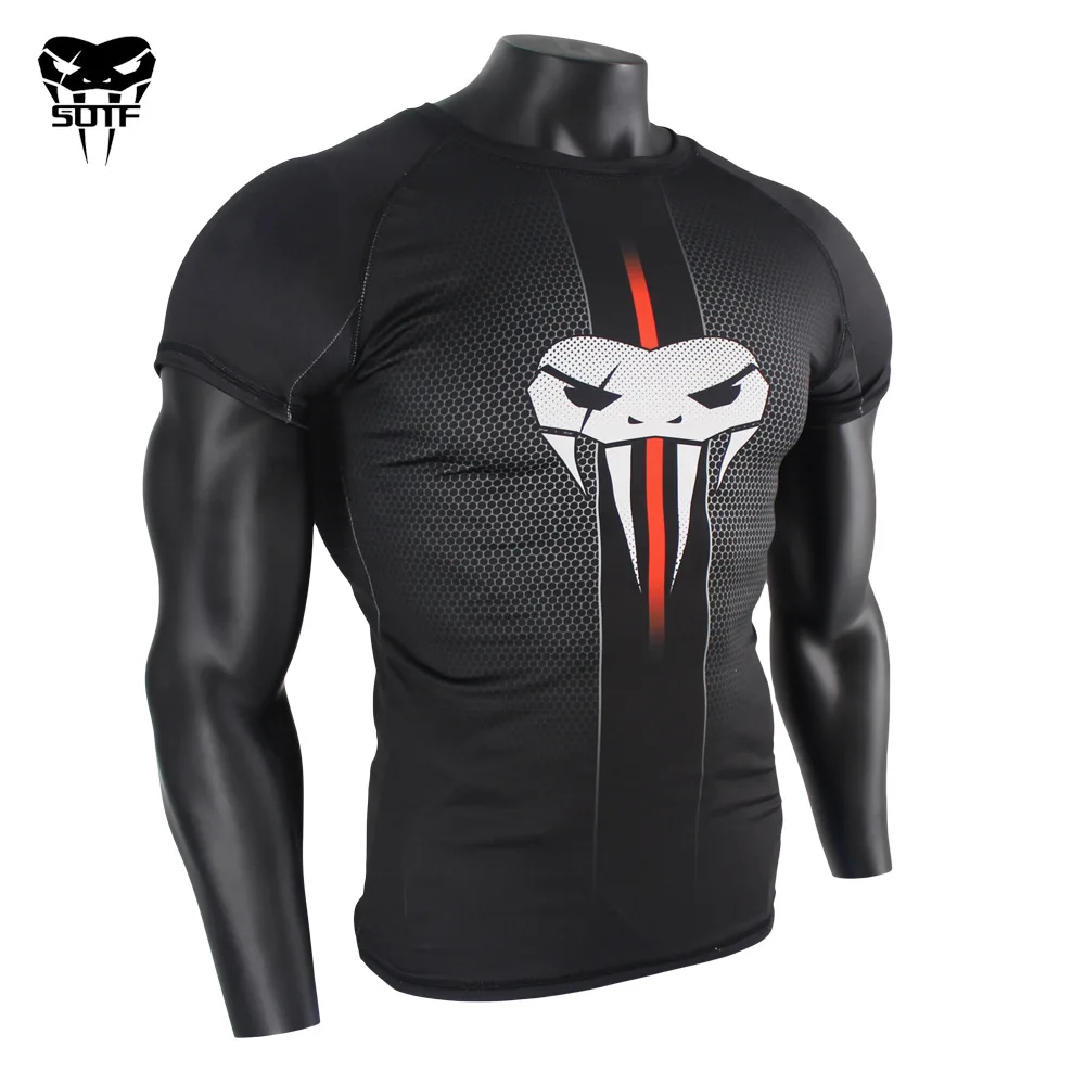 Боксерская тренировочная футболка для MMA Rashguard муай тай велосипедная Спортивная