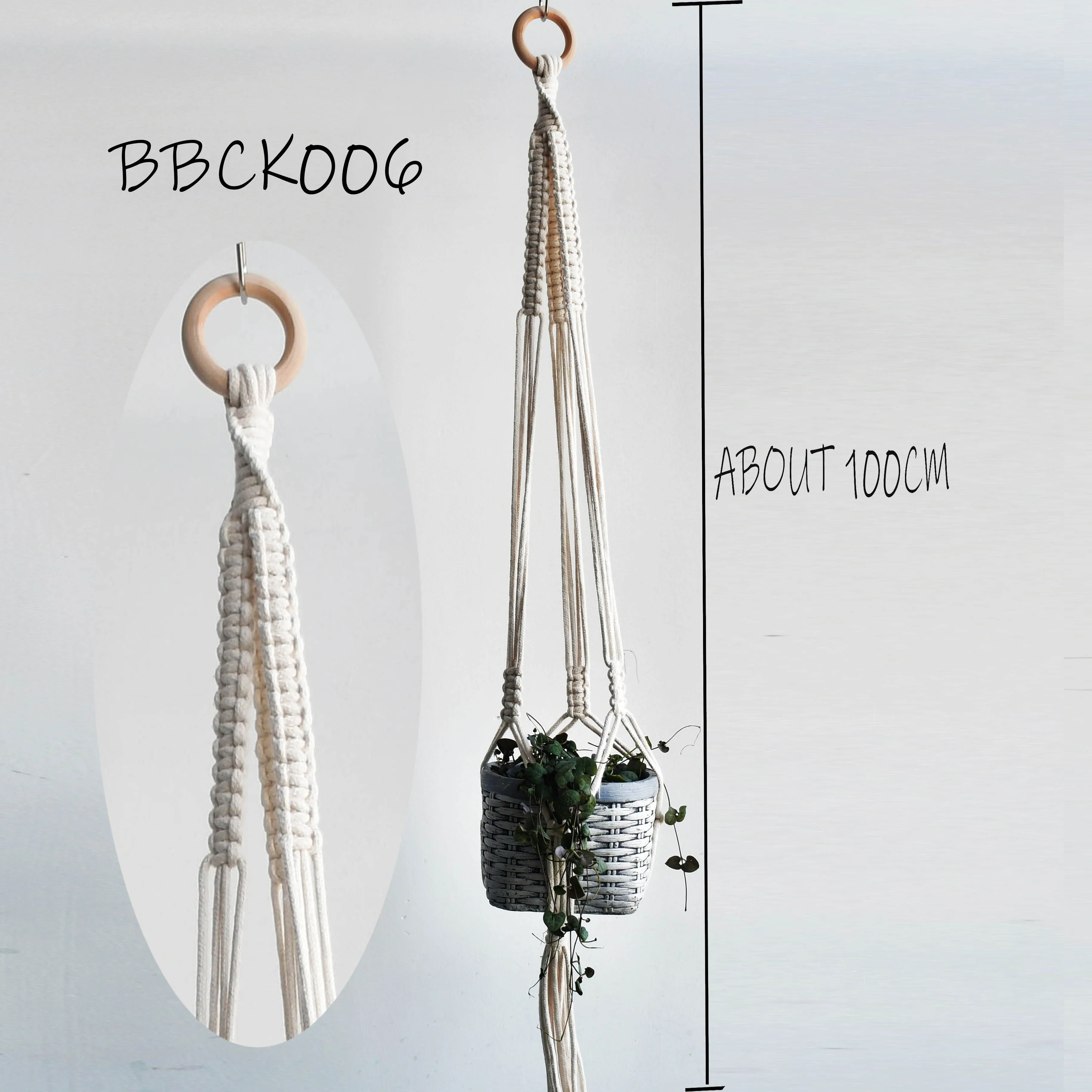 New arrival  100% handmade macrame plant hanger pot holder hanger for pot macrame hanger for plant hanger for flowerpot 