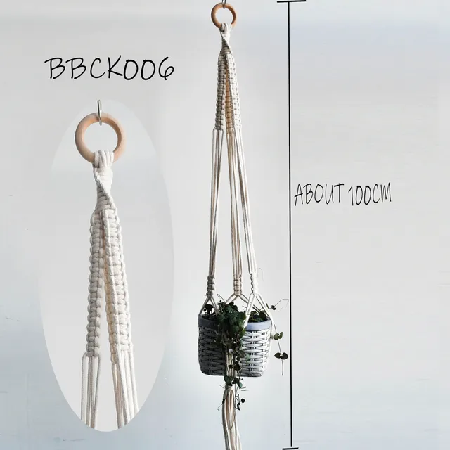 New arrival  100% handmade macrame plant hanger pot holder hanger for pot macrame hanger for plant hanger for flowerpot BBCK1006