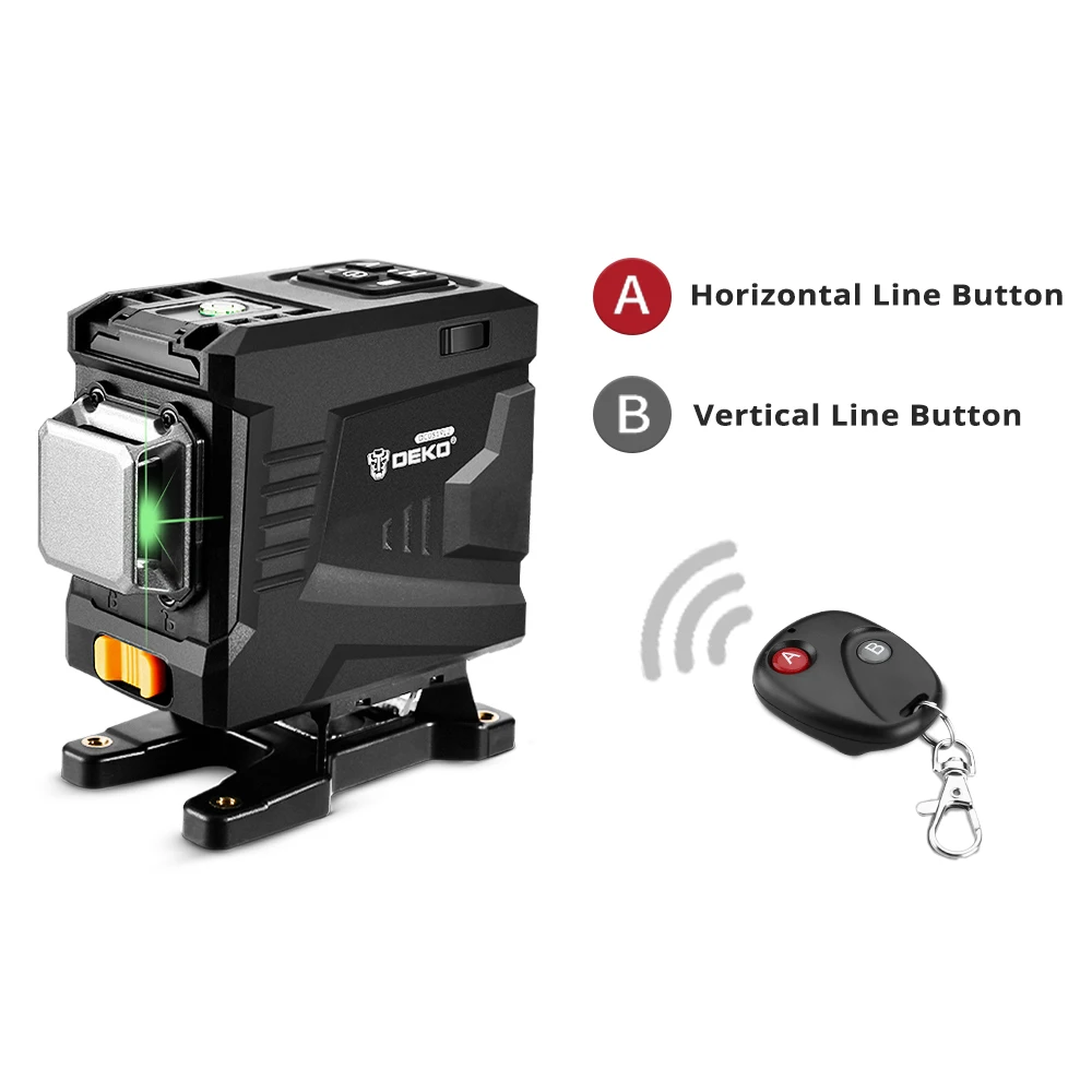 US $69.68 Deko Dc0519l2 12 Lines 3d Green Laser Level Horizontal Vertical Lines Laser Level With Self Levelinghigh Precision