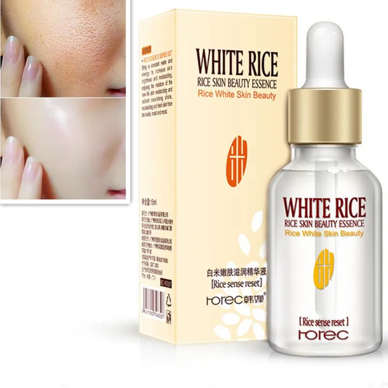 ROREC белая рисовая сывороточная эссенция увлажняющий против морщин Анти-аллергия для лица интенсивный лифтинг для лица глубокий