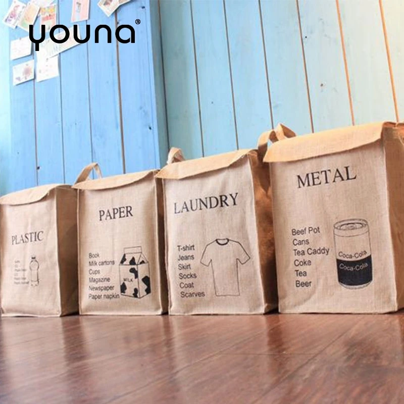 

Dirty Clothes Laundry Storage Basket Garbage Storage Organizing Basket Cotton and Linen Home Toy Storage Box