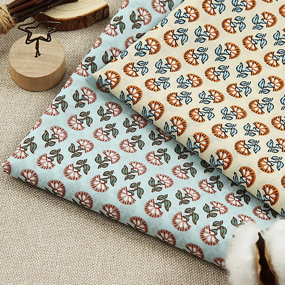 Lychee Life 50x140 см Ткань с цветочным принтом модные красочные ткани Ручное шитье для поделок одежда поставки украшения