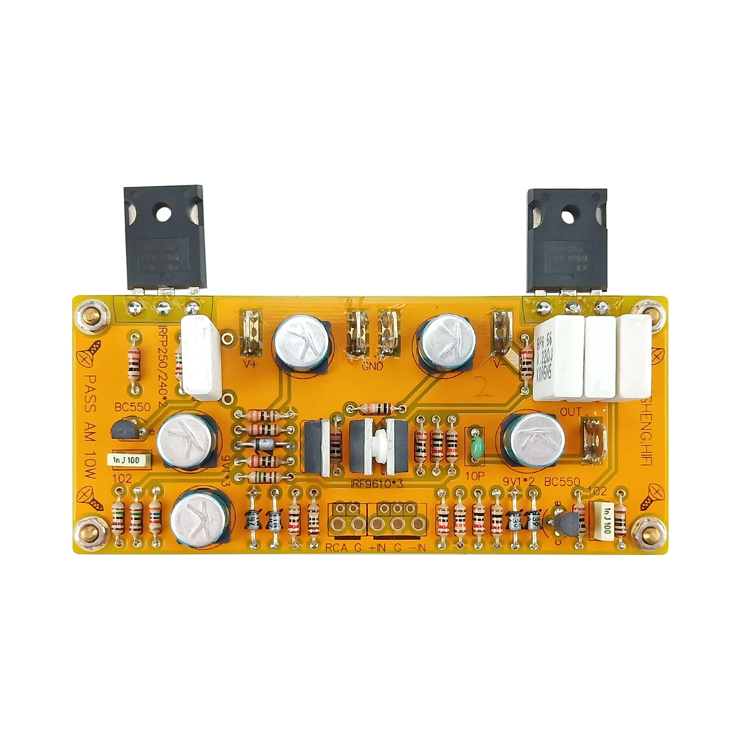 Amplificadora de Potência de Terminal Entrada a Balanceamento Pass Placa Único Irfp250 Irf9610 2 Peças am 10w - Image 2