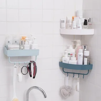 

Bathroom Wall-mounted RacksMakeup Organizer Simple Punch-free Storage Racks Multi-function Kitchen Spice Rack