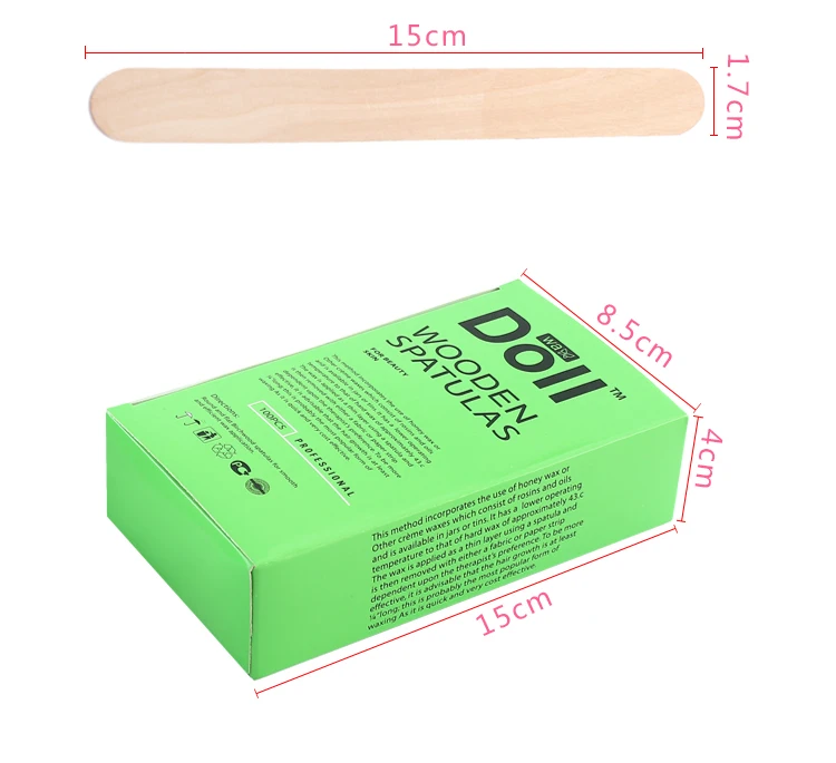 100 pcs High Quality Cosmetic Wooden Depilation Wax Spatula