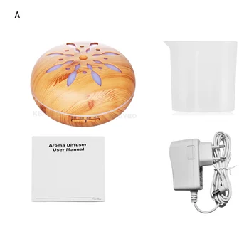 

light WoodAir Humidifier Essential Oil Diffuser Aroma Lamp Aromatherapy Electric Aroma Diffuser Mist Maker Humidificador 550ml