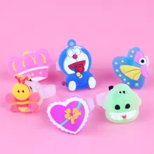 5 штук люминесцентных детей, кольцо, кольцо из нержавеющей стали, для мальчиков и девочек светодиодный украшения для пальцев с рисунком героев из мультфильма ночного отдыха на открытом воздухе фестиваль концерт расходные материалы