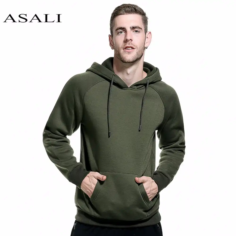 army green hoodie mens