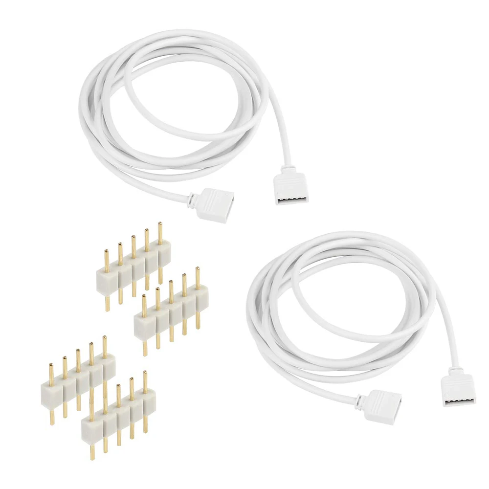 Wire Connector 4Pin 5PIN RGBW RGB Extension Cable 30CM 1M 2.5M 5M For 5050 3528 RGBW RGB LED Strip light With 4Pin/5PIN Plugs