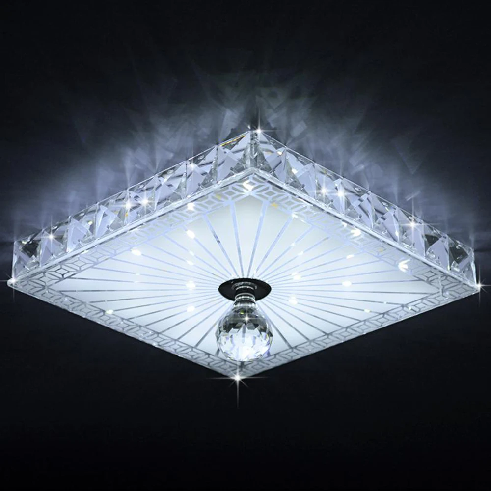 

Modern LED Ceiling lights Aisle Veranda Lighting Down Crystal Mordern Surface Mounted LED Ceiling Lights for Living Room