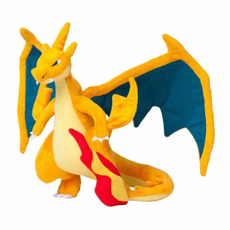 TAKARA TOMY Pokemon Animal Dinosaur Toy XY Charizard Plush Million MAGE Evolution Yellow Blue  Doll Kids Present
