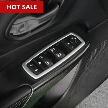 

ABS Car Door Armrest Window Switch Trim Cover For Jeep Grand Cherokee 2011-2015