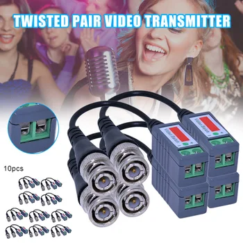 

10pair 20pcs/lot Twisted Video Balun Passive Transceivers 3000FT Distance UTP Balun BNC Cable Cat5 CCTV UTP Video Balun PR Sale