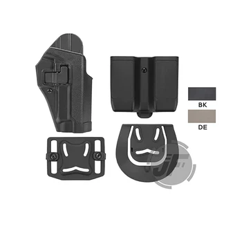 

Tactical CQC Serpa Quick Right Hand Pistol Holster For H&K USP Compact Paddle Belt Loop Pistol Case w/ Magazine Pouch Mag Case