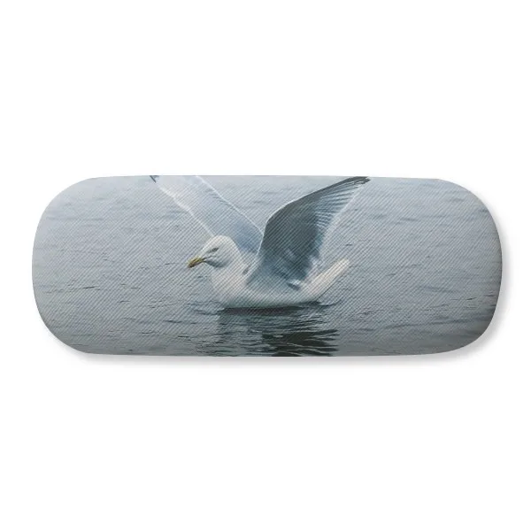 

Ocean Water Sea Bird Science Nature Picture Glasses Case Eyeglasses Clam Shell Holder Storage Box