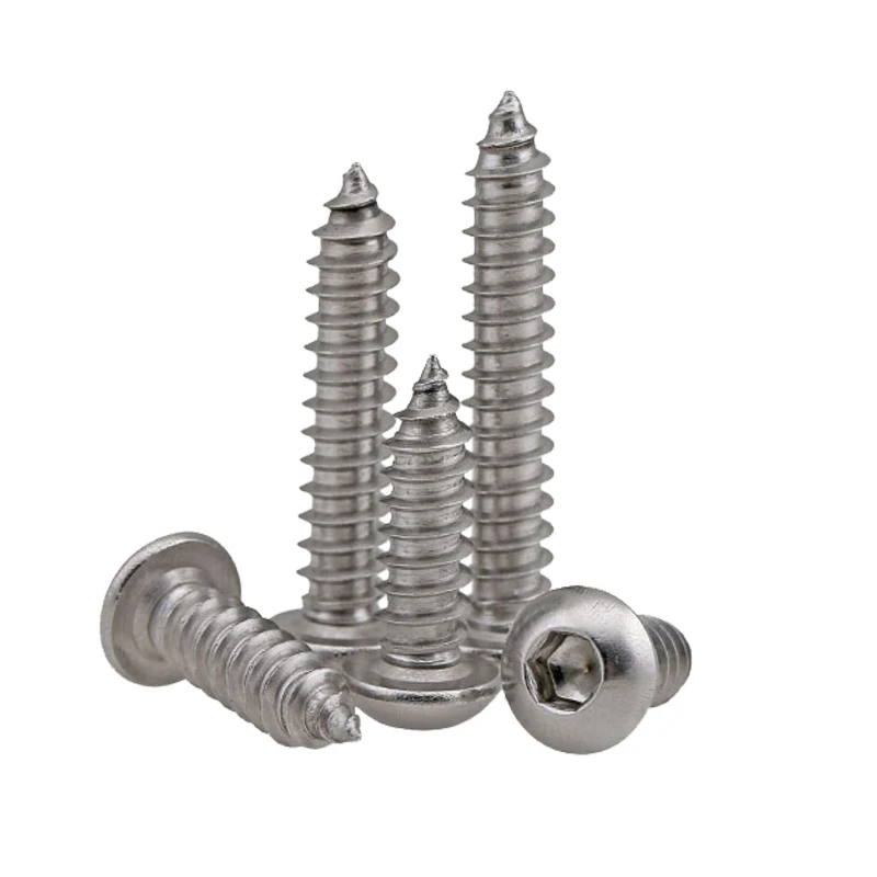 PCA [M3 M4 M5 M6] 304 Шестигранная головка из нержавеющей стали саморезы болт с круглой