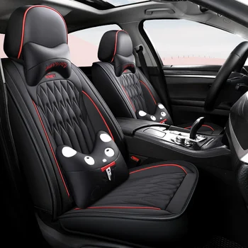 

Full Coverage Eco-leather auto seats covers PU Leather Car Seat Covers for Land rover freelander landrover2008 range discovery