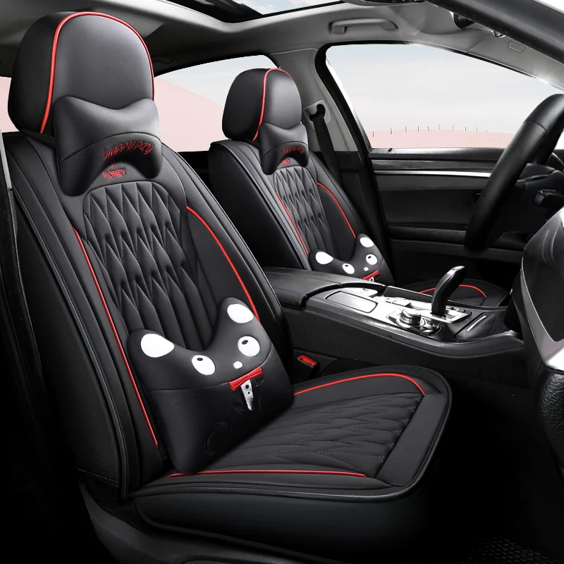 

Full Coverage Eco-leather auto seats covers PU Leather Car Seat Covers for audi a8 audi q3 auv q5 suv q7 q8 quattro