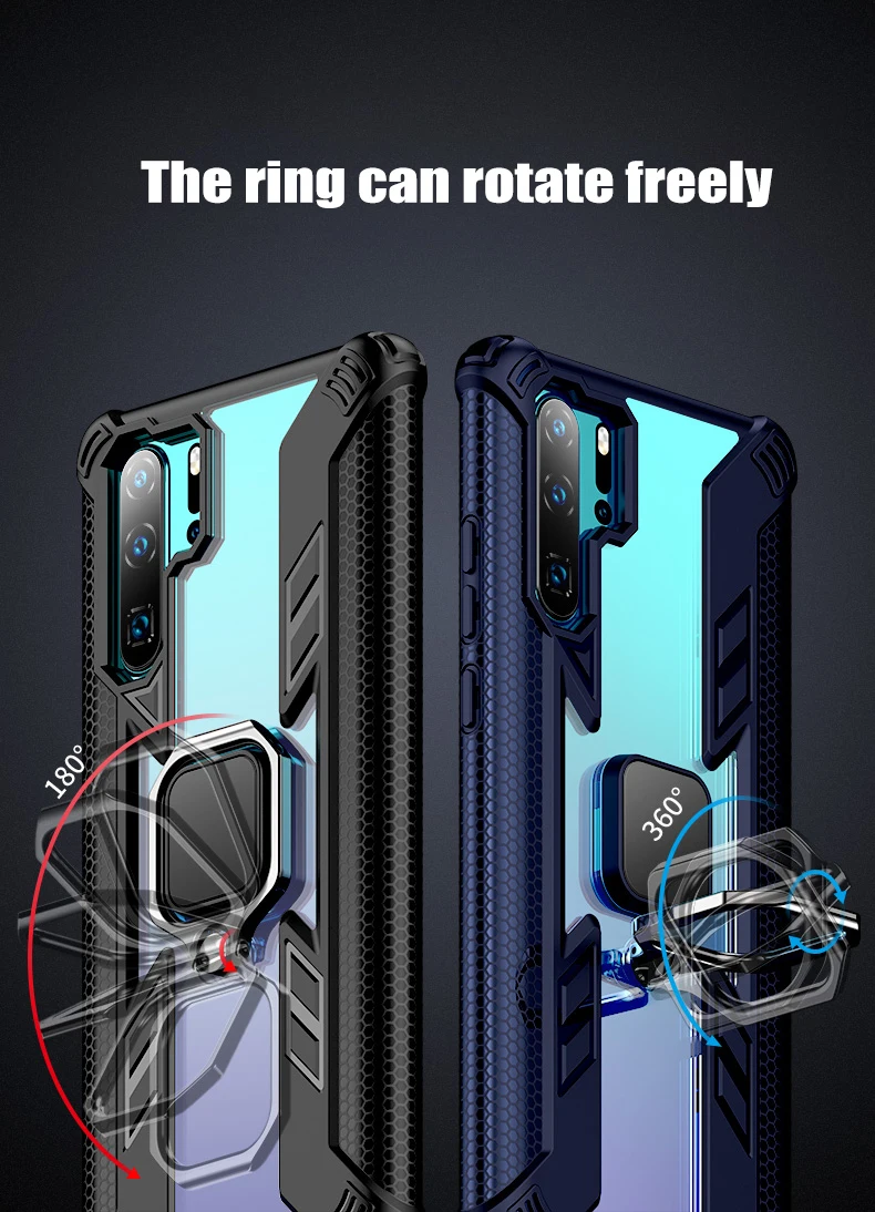Ikrsses для huawei P30 Pro автомобильный чехол с магнитным кольцом для huawei P30 lite Nova 4e 360 чехол с защитой от падения