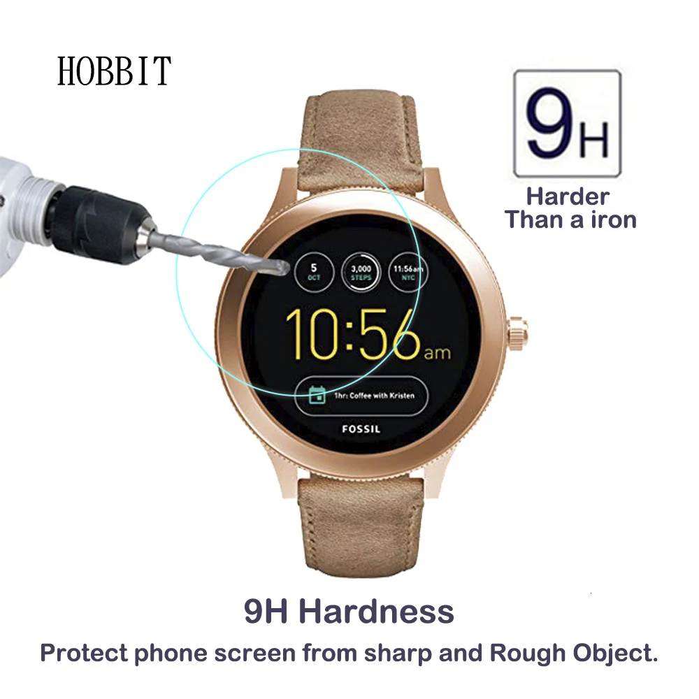 Для Fossil Q Venture Gen 3 Смарт-часы 0,3 мм 2.5D 9H прозрачное закаленное стекло Защита экрана против царапин Смарт-часы, пленка