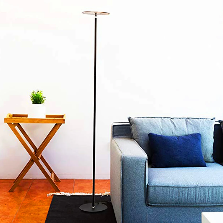 

Modern LED Floor Lamp Nordic Art Adjustable Dimming Office Decorative Floor Light Lighting Upward Light Source Wood Floor Lights