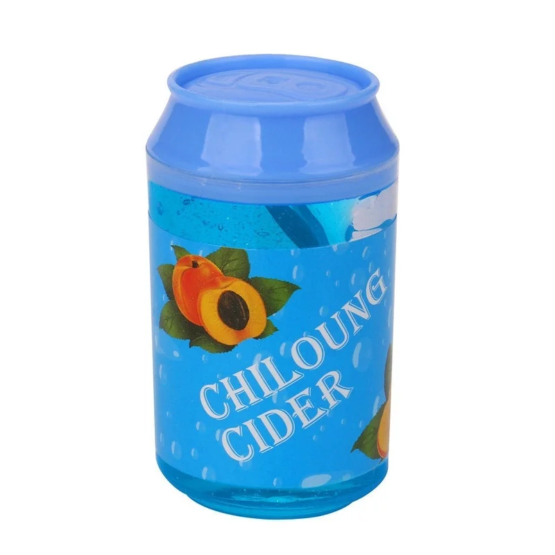 

6Solid Colors Cans Flash Powder Clear Scented Stress Relief Toy Sludge Clay Slime Plasticine Toys For Kid