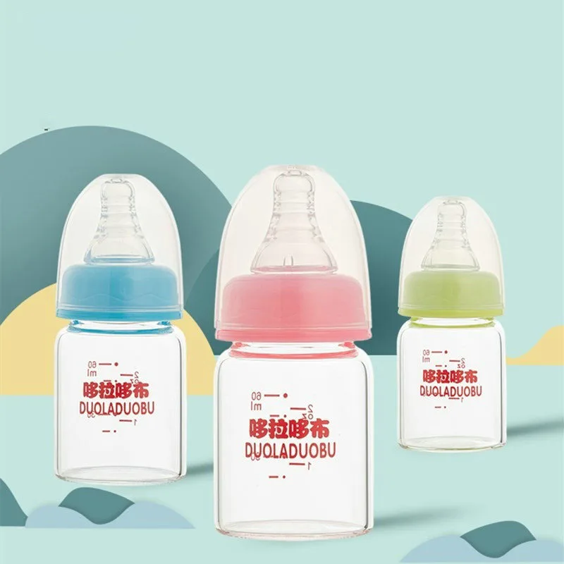 60 мл Милая бутылка из боросиликатного стекла для детского питания стандартная с
