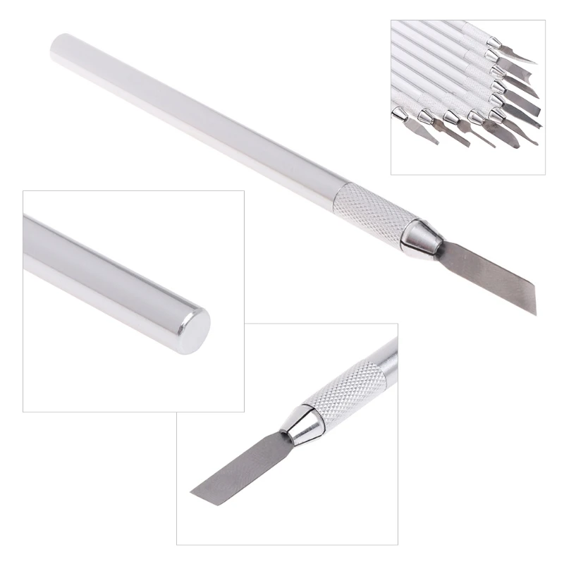 

1 Set Wax Carving Knife Jewelry Sculpture Blade Stainless Steel Laboratory Tools Y4QB