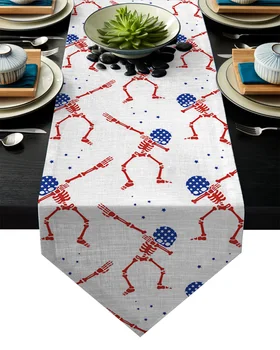 

Human Skeleton Table Runner Table Flag Home Party Decorative Tablecloth Table Runners