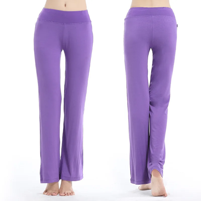 

Dance Pants Spring And Summer Modal Boot-Cut Practice Pants Loose-Fit Body Long Pants Adult Yoga Dancing Dress Women's