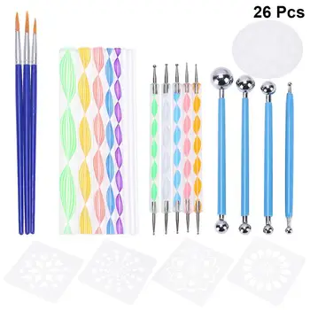 

26pcs Drawing Tool Portable Painting Brush DIY Dotting Tool Coloring Tool