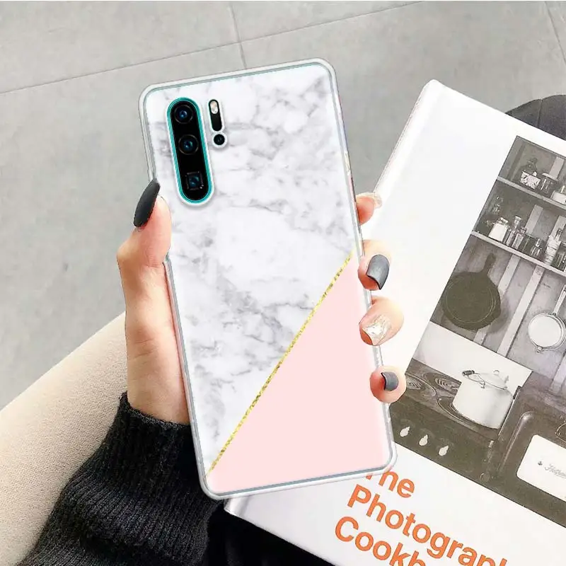 Золотой Розовый Блестящий чехол для huawei P20 P30 P Smart Z Plus P10 mate 30 10 20 Lite Pro силиконовый чехол для телефона - Цвет: TR078-4