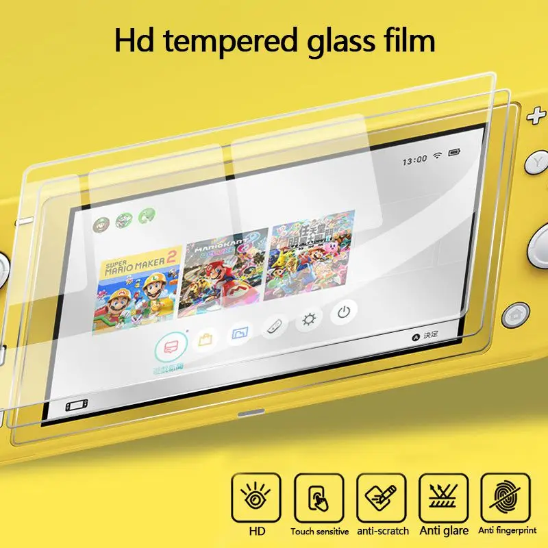 Подходит для Switch Lite мини игровая консоль силикагель полная посылка защитный чехол с подарок закаленная пленка