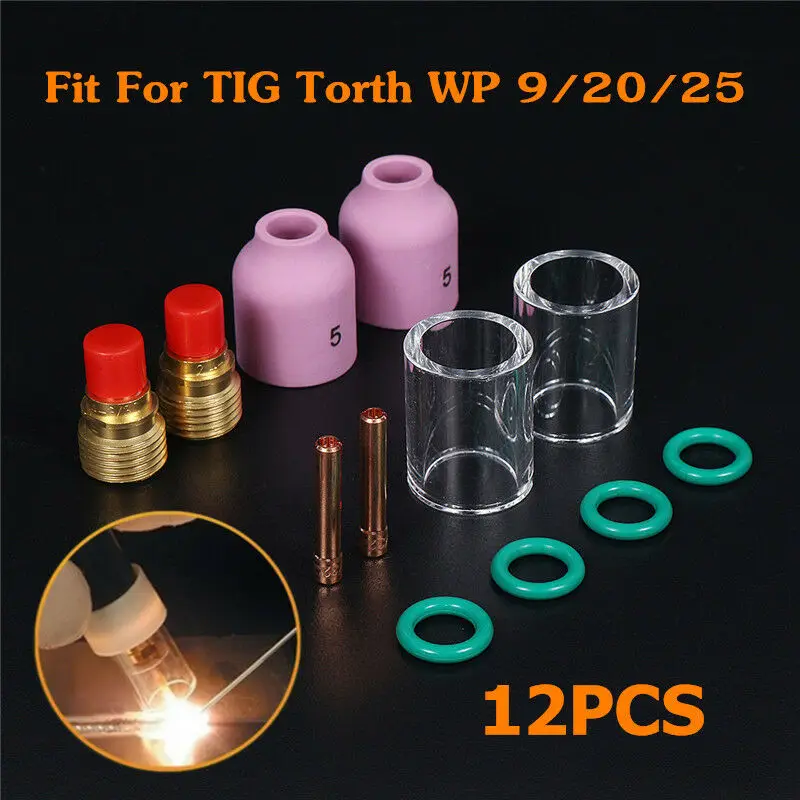 Stubby Tig Torch Оборудование Инструмент 13N23 патроны 45V44 Коллет тела воздушные линзы расходные материалы аксессуары для WP9 20 25 уплотнительные кольца