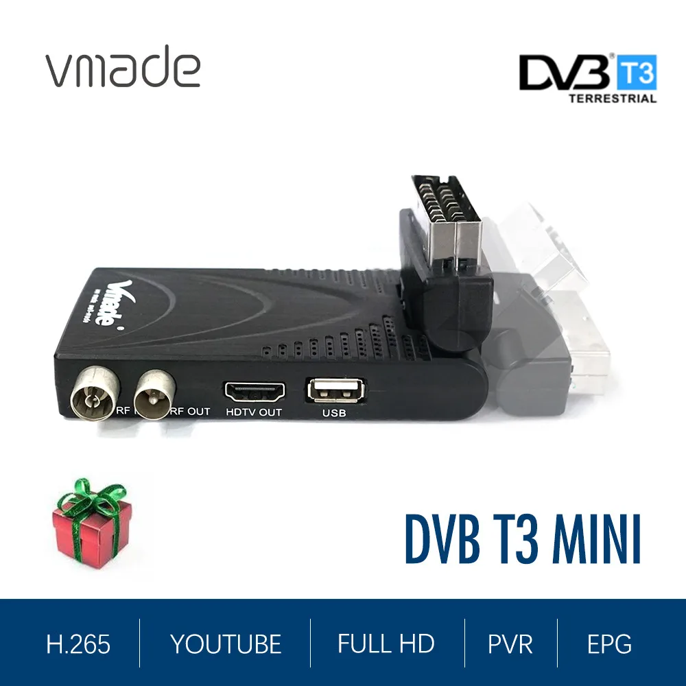 Декодер DVB T2 с поддержкой YouTube HD 1080p HEVC H.265 цифровая телеприставка ТВ приставка dvb t2