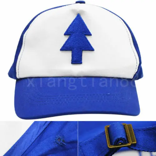 

Gravity Falls Dipper Pines Blue Pine Tree Symbol Baseball Cap Hip Hop Hat