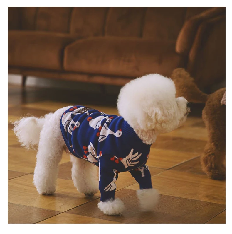 SUPREPET свитер для собаки для французского бульдога корейский стиль утка узор свитера для домашних собак для собак зимняя одежда для собак для чихуахуа