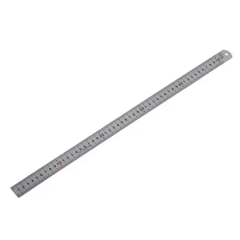 

Double Side Scale Stainless Steel Straight Ruler Measuring Tool 50cm